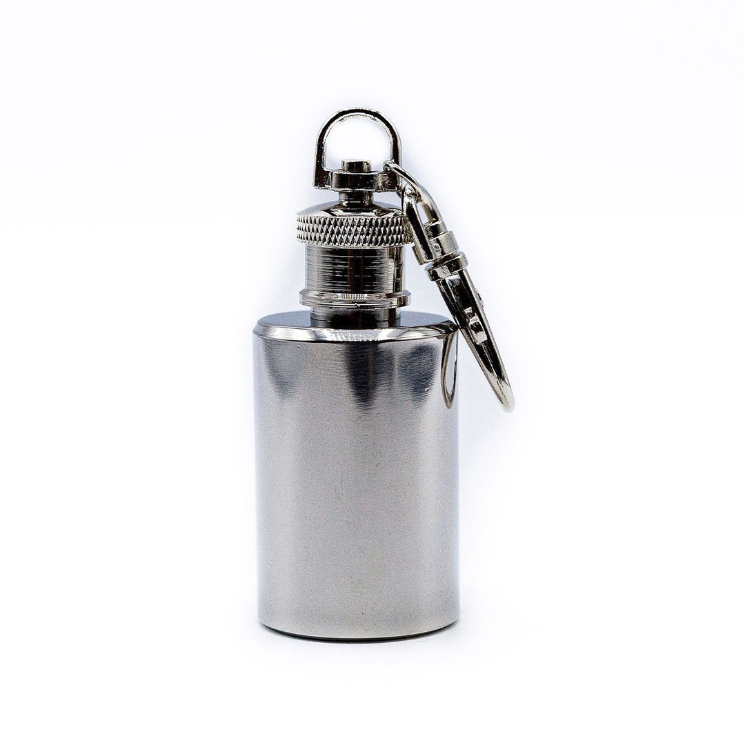 Stainless Steel 1oz Flask with Keyring