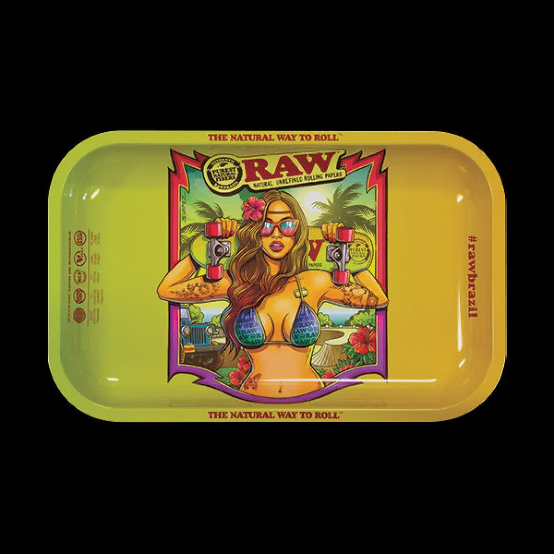 Raw Rolling Tray Brazil Metal 2nd Edition Small