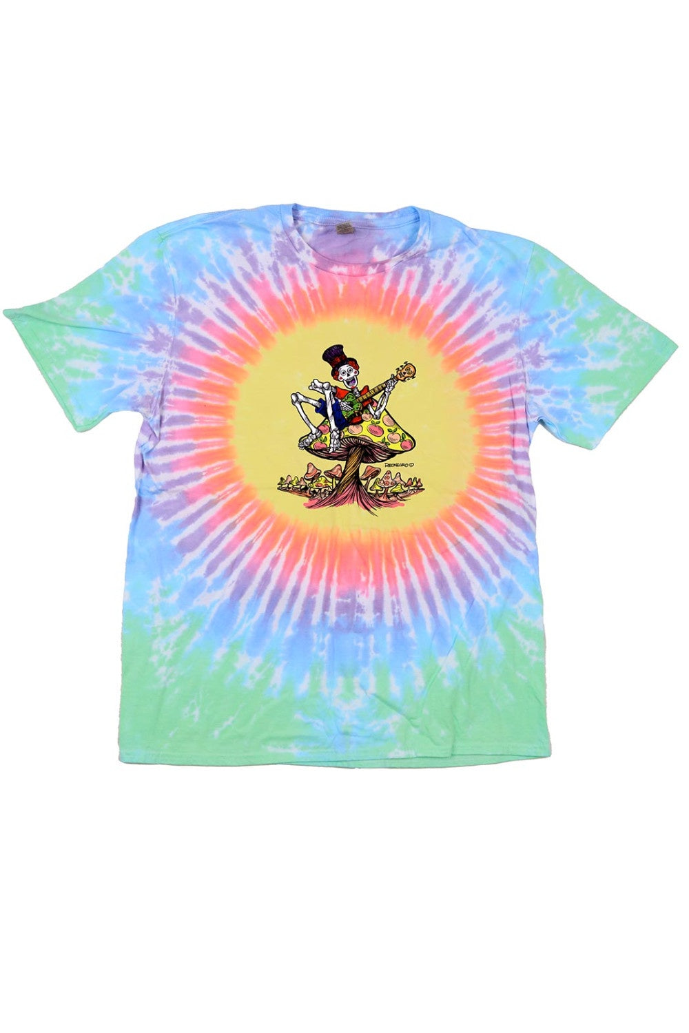 Shroom Guitarist Tie Dyed T-Shirt