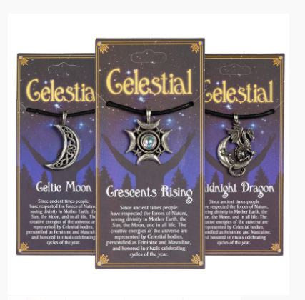Celestial Symbols - Pewter Pendants