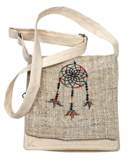 Hemp Dreamcatcher Embroidery Bag PA-2