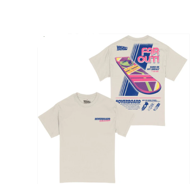 Back to the Future Hoverboard Retro Magazine Ad T-Shirt