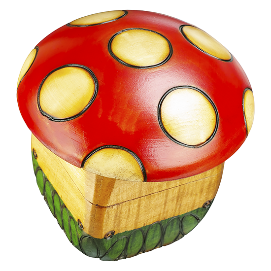 Toadstool Mushroom Wooden Box S-43