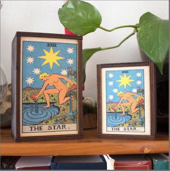 Most Amazing - The Star Tarot Card Wooden Box