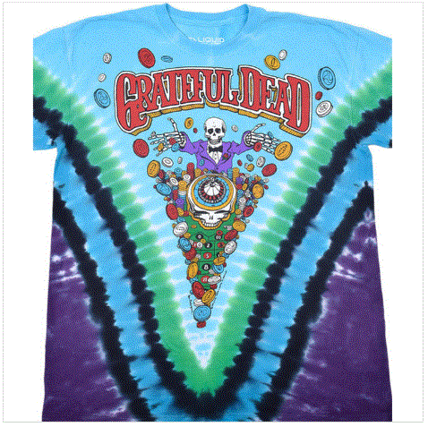 Liquid Blue - Grateful Dead "Laughing Bones" Tie Dye T-Shirt