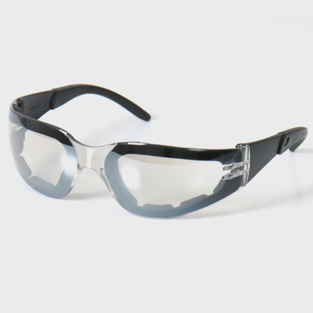 Hot Leathers Rider Plus Sunglasses w/Clear Mirror Lenses
