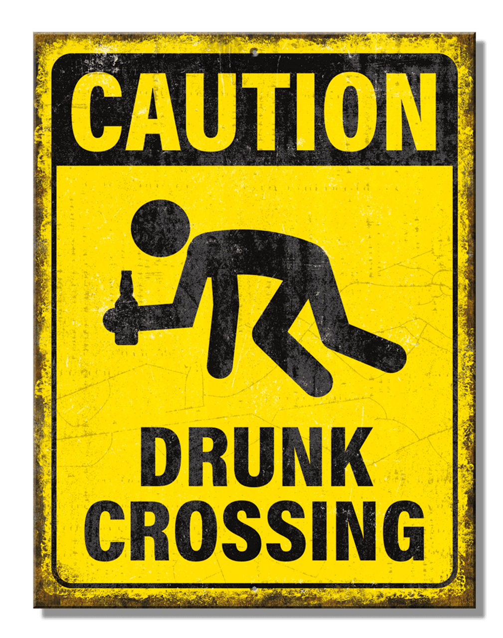 Drunk Crossing 8.25" x 10.75"