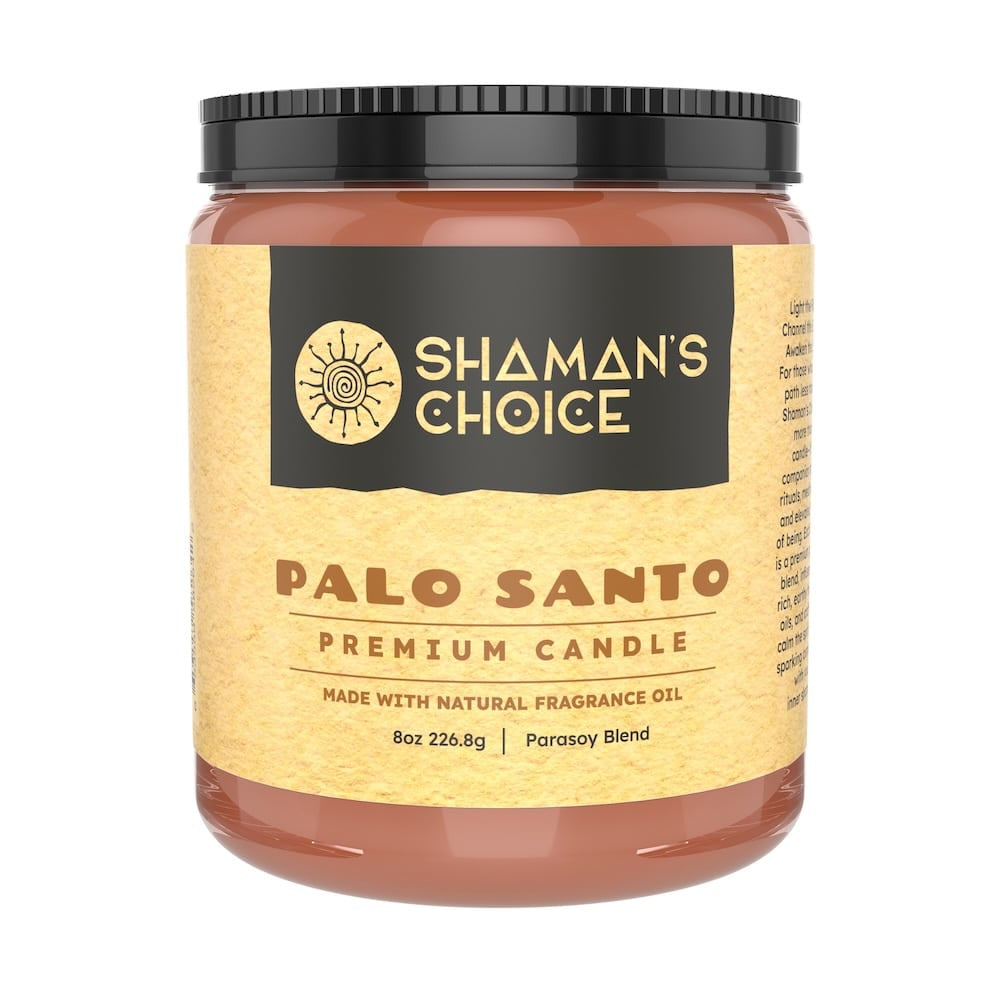 Shaman's Choice Wood Wick Candle 8oz - Palo Santo