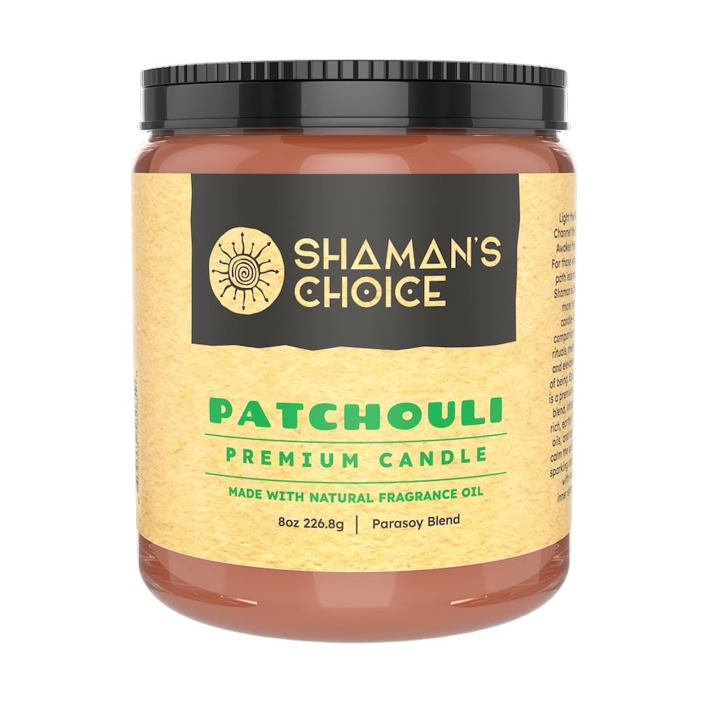 Shaman's Choice Wood Wick Candle 8oz - Patchouli