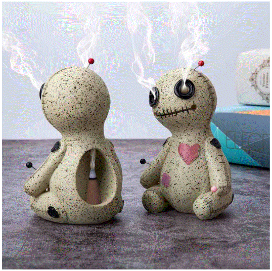 Voodoo Doll Back Flow Incense Burner