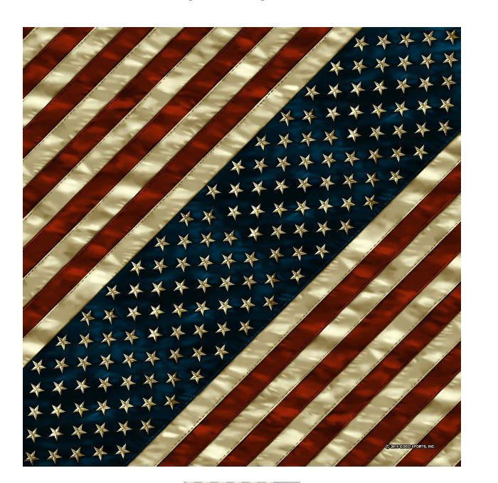 Hot Leathers - Vintage American Flag Bandana