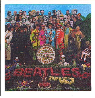 Beatles Sgt. Peppers Album Sticker