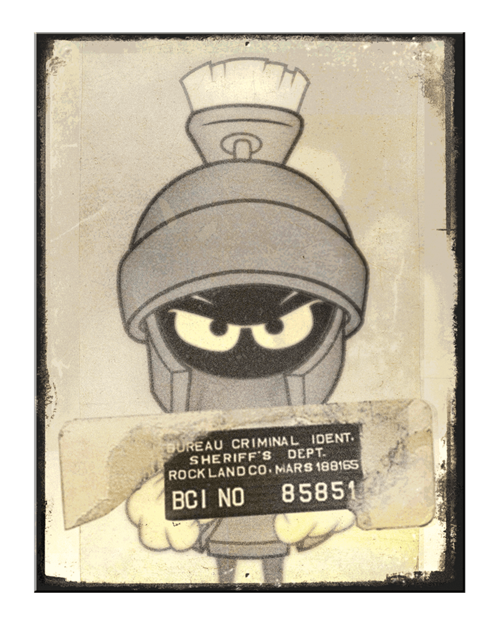 Looney Tunes Marvin Mug Shot 8.25" x 10.75"