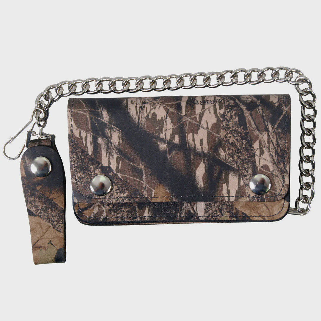 Hot Leathers Hunting Camo 6" Bi-Fold Wallet