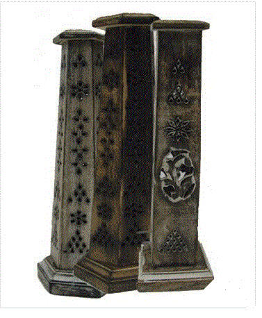 Magic Touch - Wood Tower Incense Burner