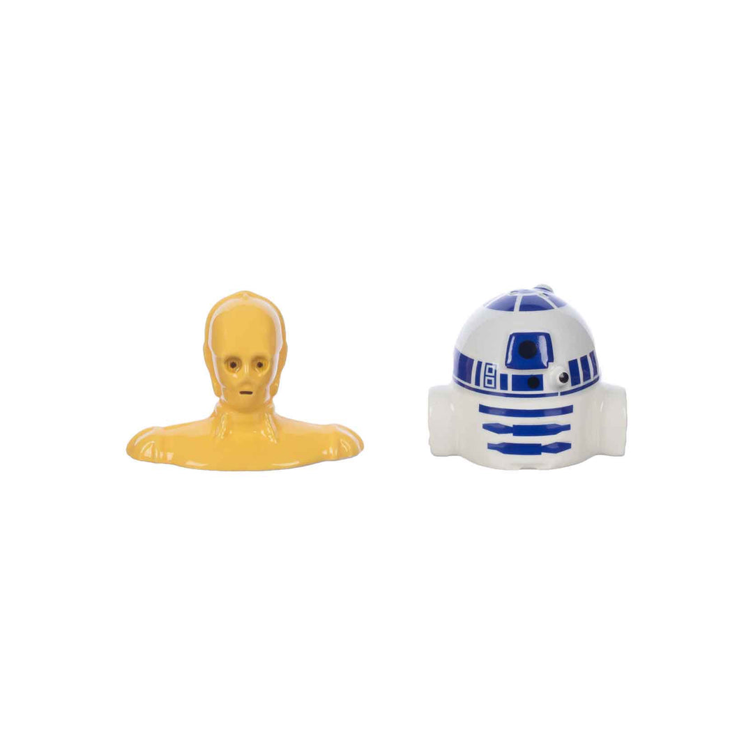 Star Wars R2 D2 C3PO Sculpted Ceramic Salt Pepper Shaker Set