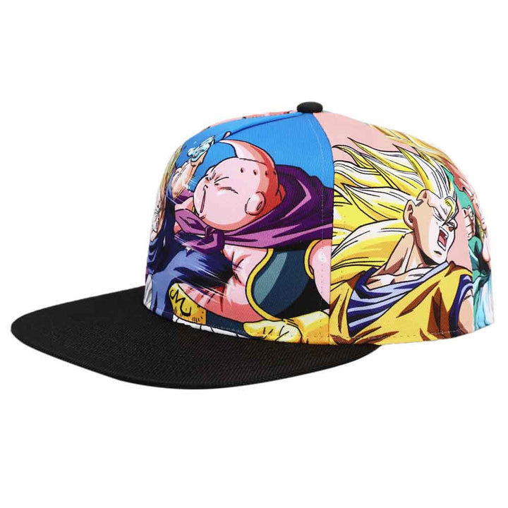 Dragon Ball Z Sublimated Print Flat Bill Snapback