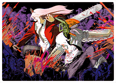 3D Sticker - Chainsaw Man & Power