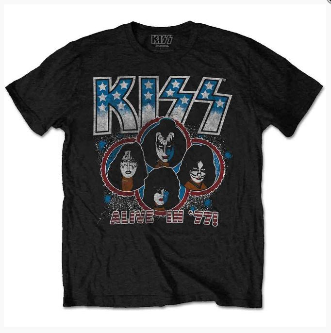 Rock Off - KISS 'Alive In '77' Unisex T-Shirt