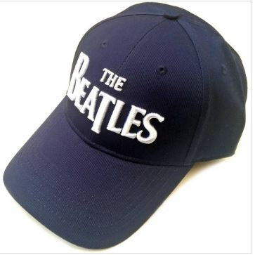 Rock Off - The Beatles "White Drop T Logo" Baseball Cap