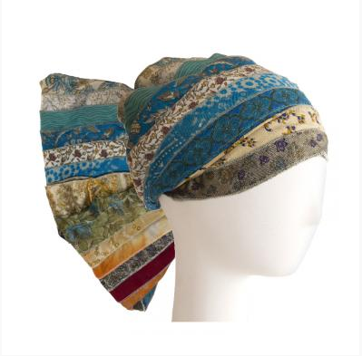 Paths of the Spirits - 8 Panel Recycled Sari Headband