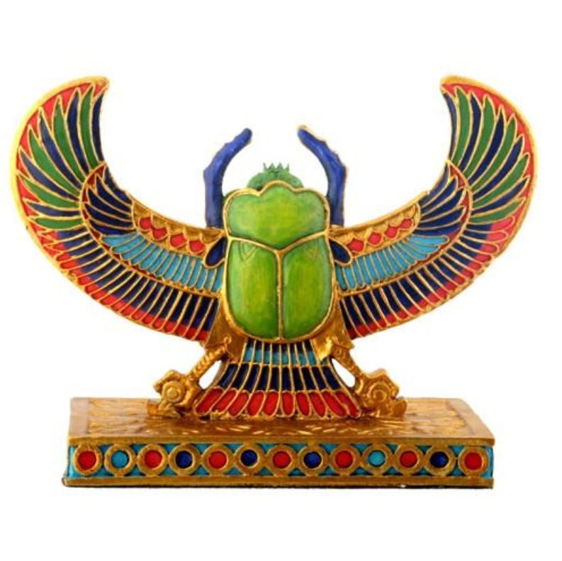 Pacific - Winged Scarab Statue Y6205