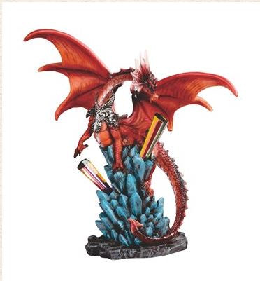 GSC - Red Dragon Statue w/Rainbow Icicle Prisms