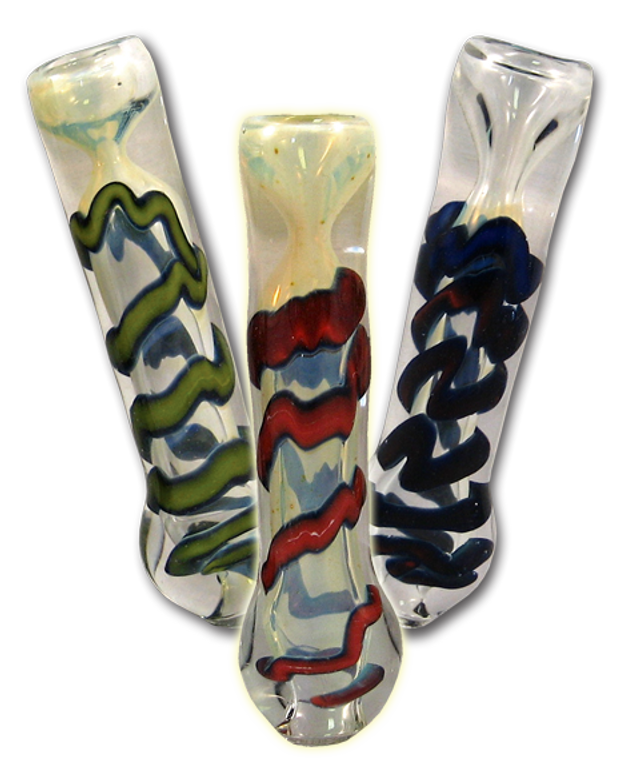 3" Flat Mouth Inside Out Glass Chillum