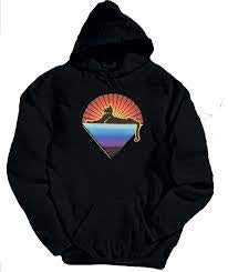 Dye the Sky - Cats Down Under The Stars Pullover Hoodie