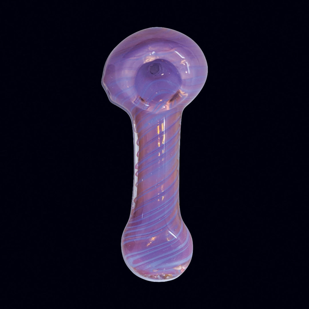 3.5" Slime & Gold Fumed Glass Pipe