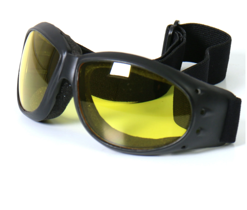Hot Leathers - SG Goggle Eliminator Style - Yellow