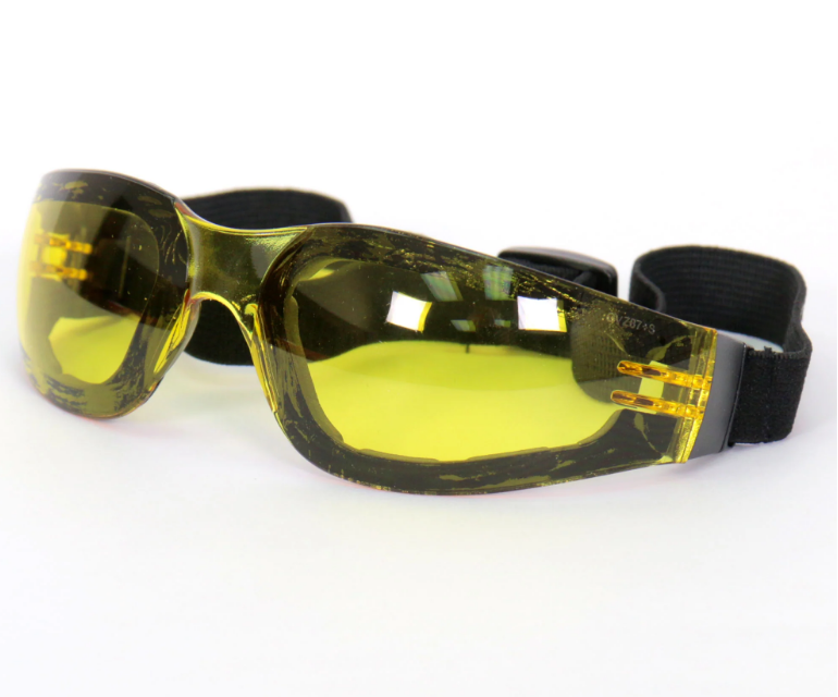 Hot Leathers - SG Goggle Safety Zoom - Yellow