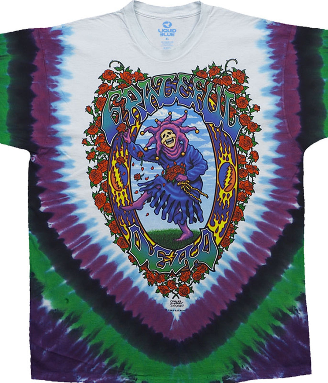 Liquid Blue - Grateful Dead "Seasons of the Dead" Tie Dye T-Shirt