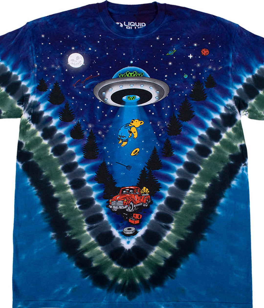 Liquid Blue - Abduction Tie-Dye T-Shirt