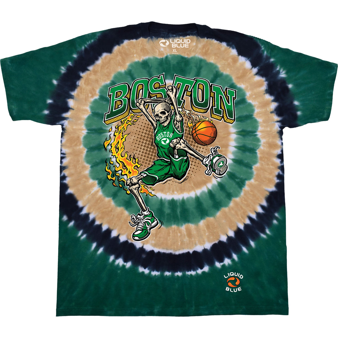 Boston Dunker Skeleton Tie Dye T-Shirt