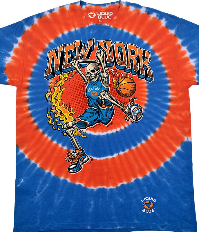 New York Dunker Skeleton Tie Dye T-Shirt