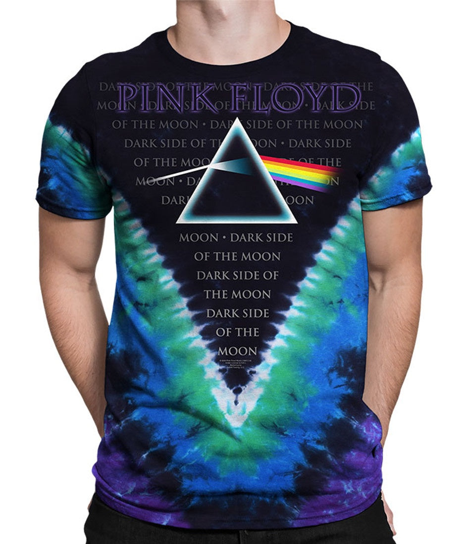Liquid Blue - PINK FLOYD Dark Side V Tie-Dye T-Shirt