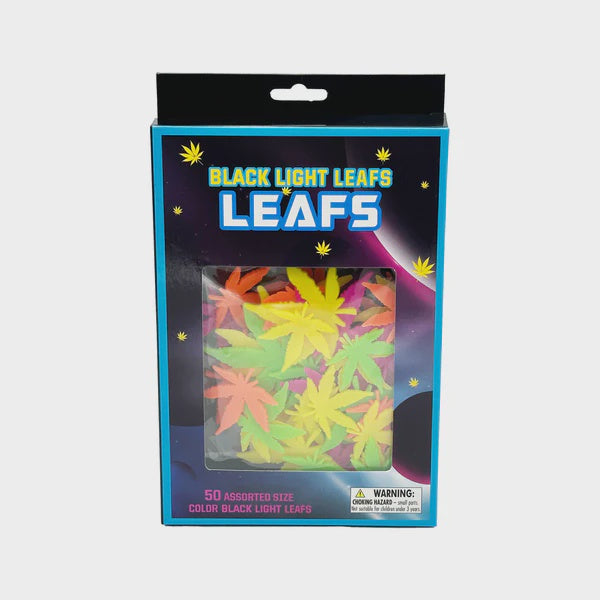 Black Light Pot Leafs 50 PC