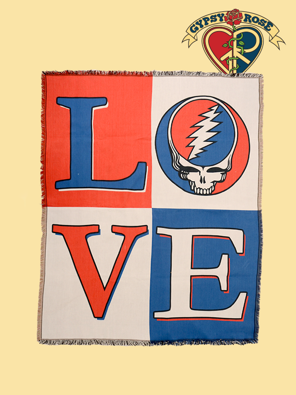 Grateful Dead Steal Your Love Woven Blanket