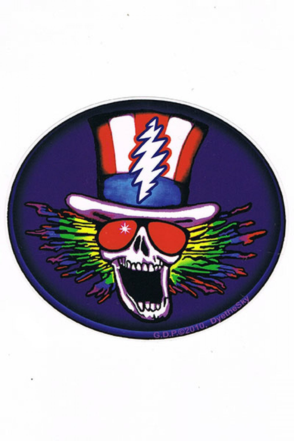 Grateful Dead Uncle Sam 5.25" Sticker