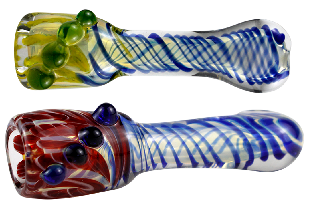 Chill Bill w/Nubs 3" Glass Chillum