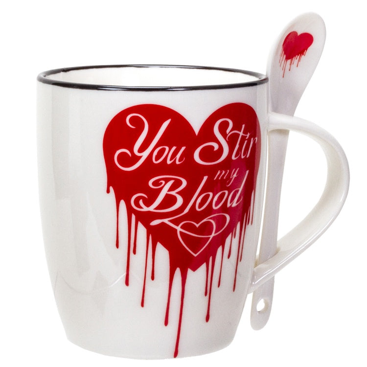 You Stir My Blood Mug & Spoon Set