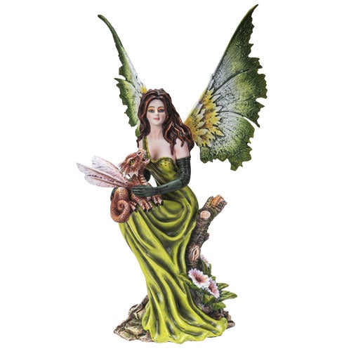 Pacific - Fairy Princess of the Forest w/Dragon Statue