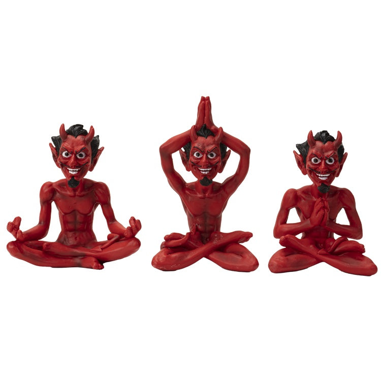 Pacific - Red Devil Yoga Statue 15054