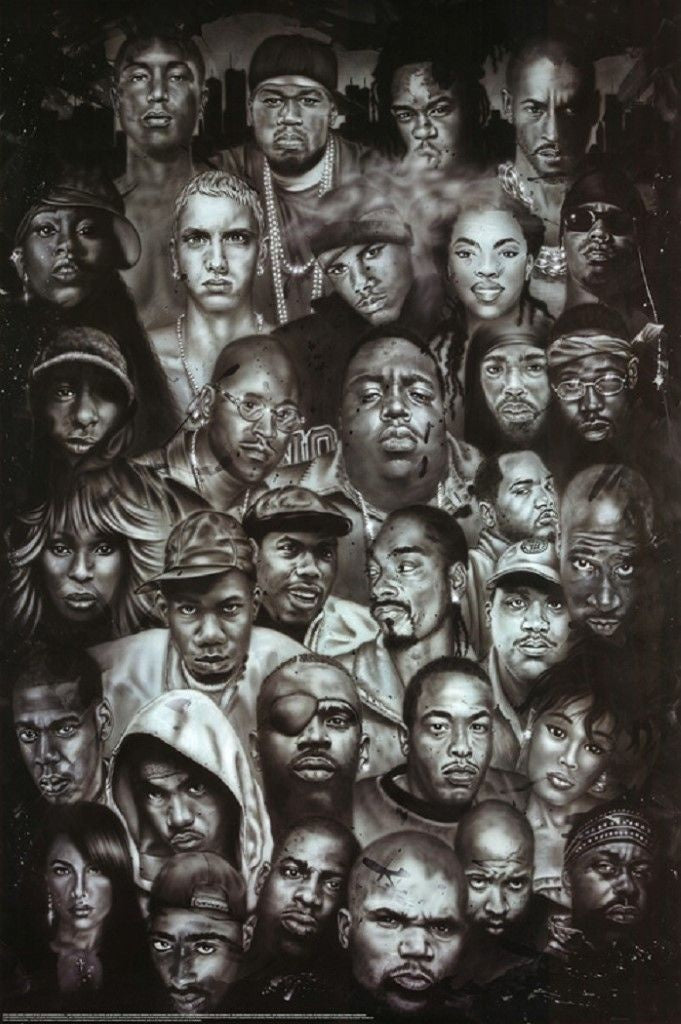 Legends of Rap and Hip Hop Poster