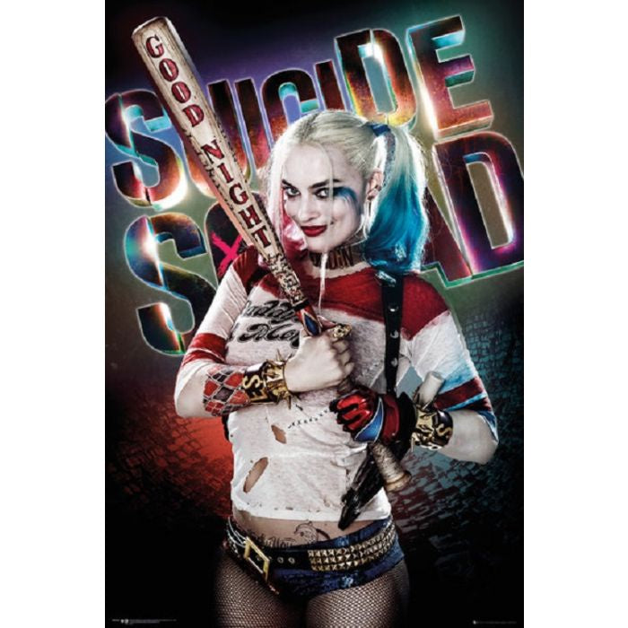 Harley Quinn Suicide Squad Good Night Poster