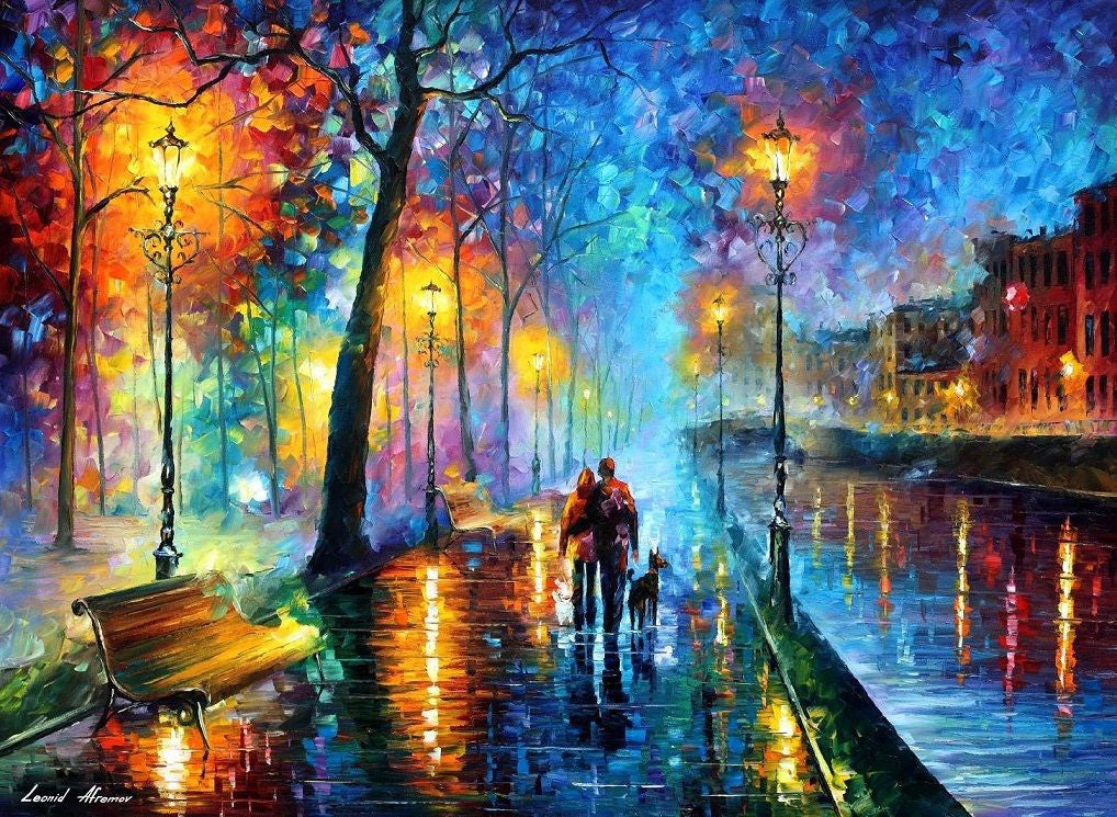 Melody of the Night by Leonid Afremov Poster