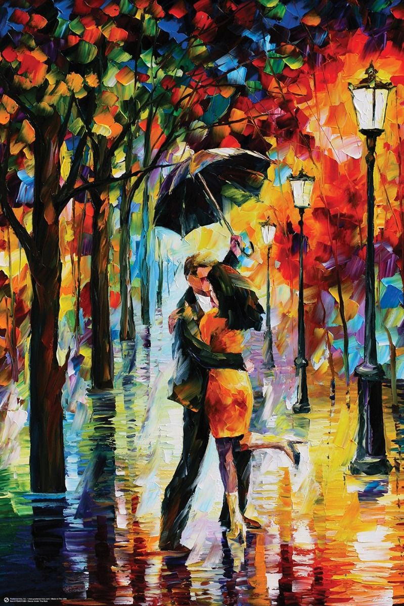 Dance Under the Rain by Leonid Afremov Poster