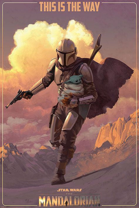 Mandalorian - On the Run - This Is The Way Poster