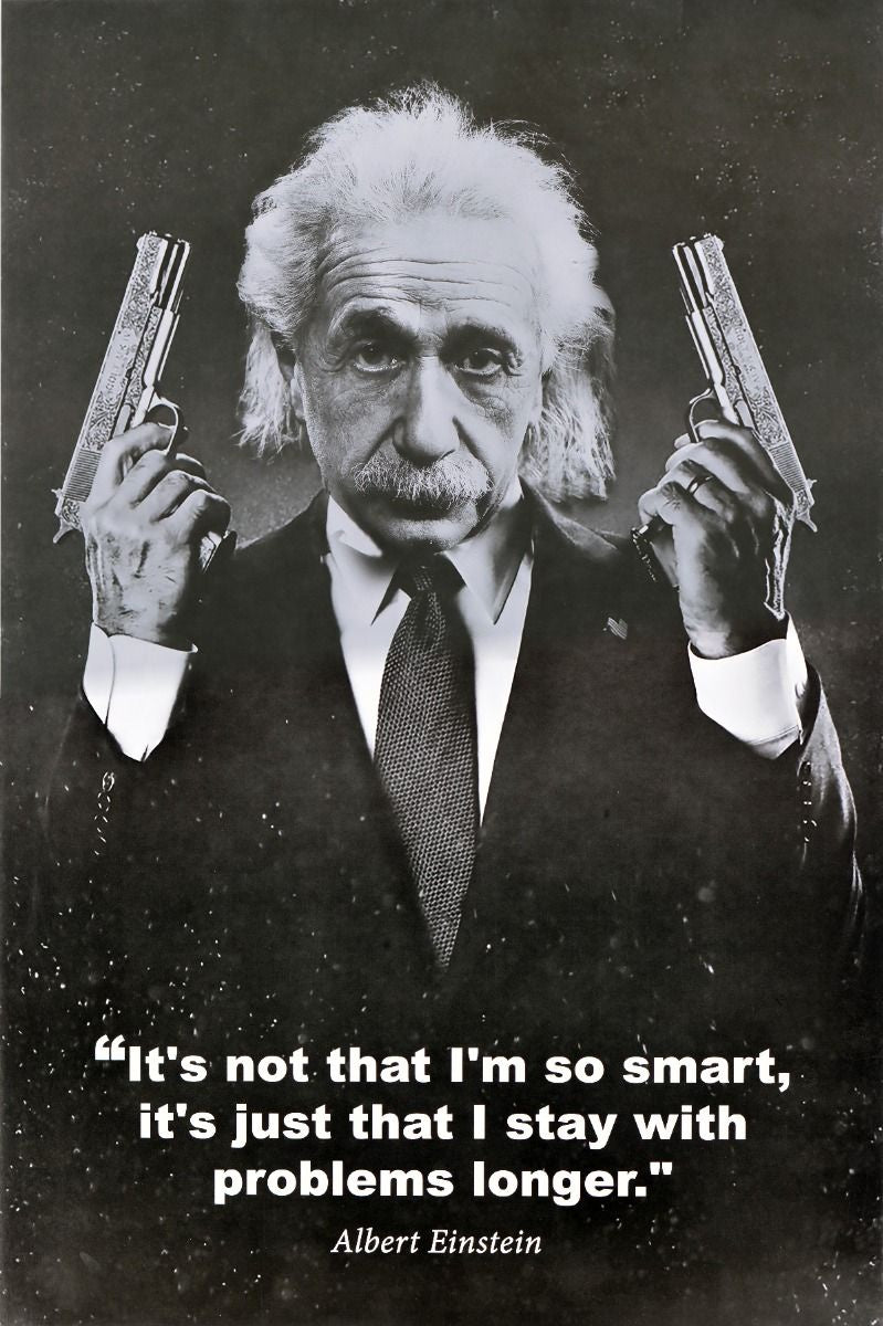 Einstein - Guns Poster